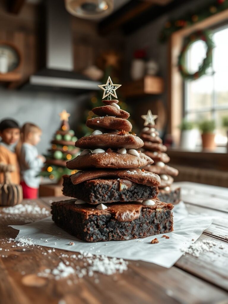 Christmas Tree Brownies