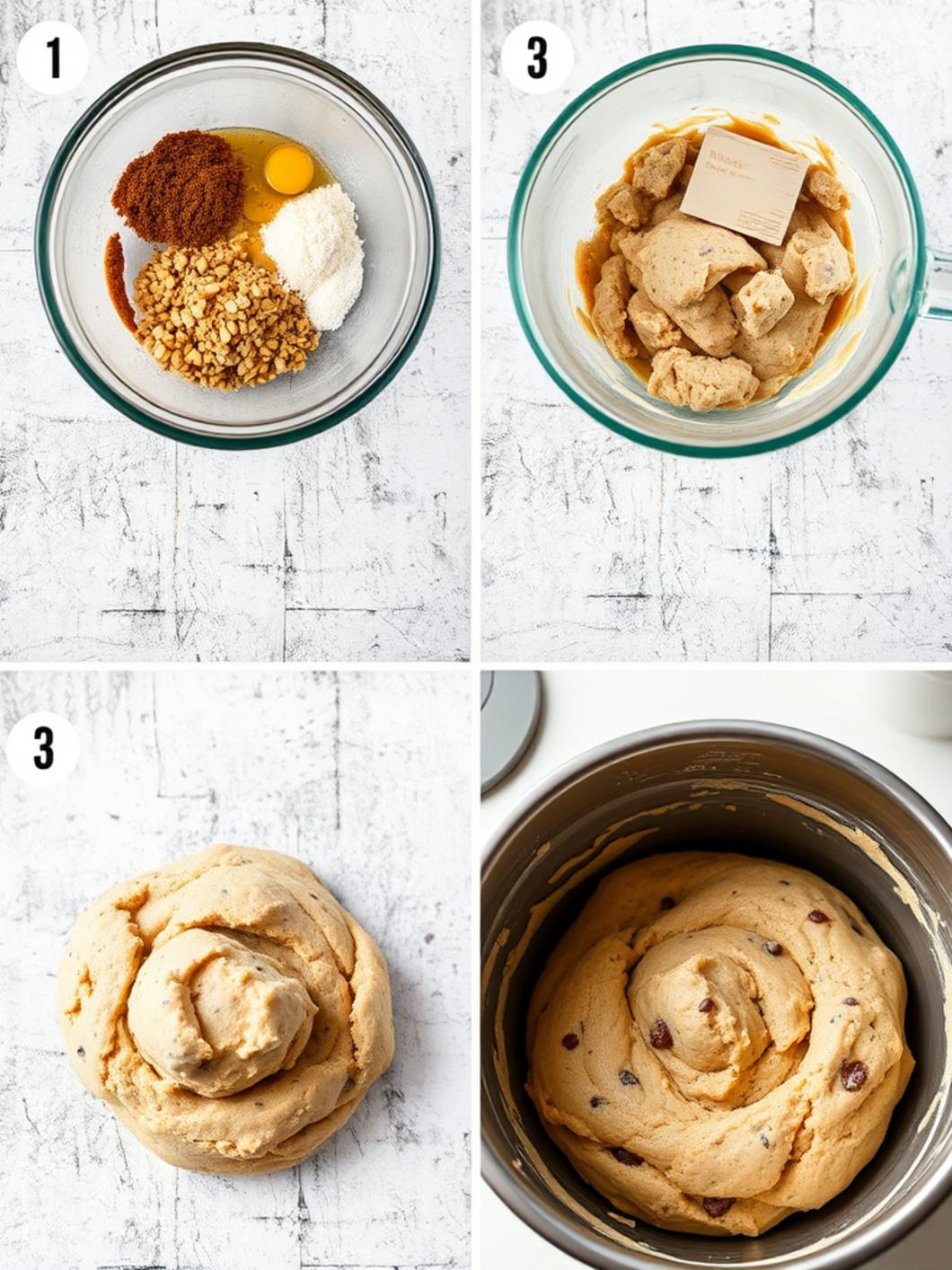 Step-by-Step preparation for Edible Cookie Dough