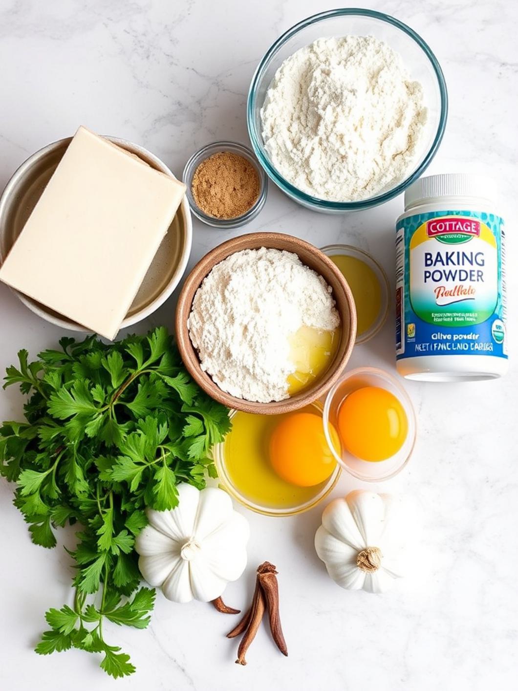 Ingredients for Cottage Cheese Flatbread
