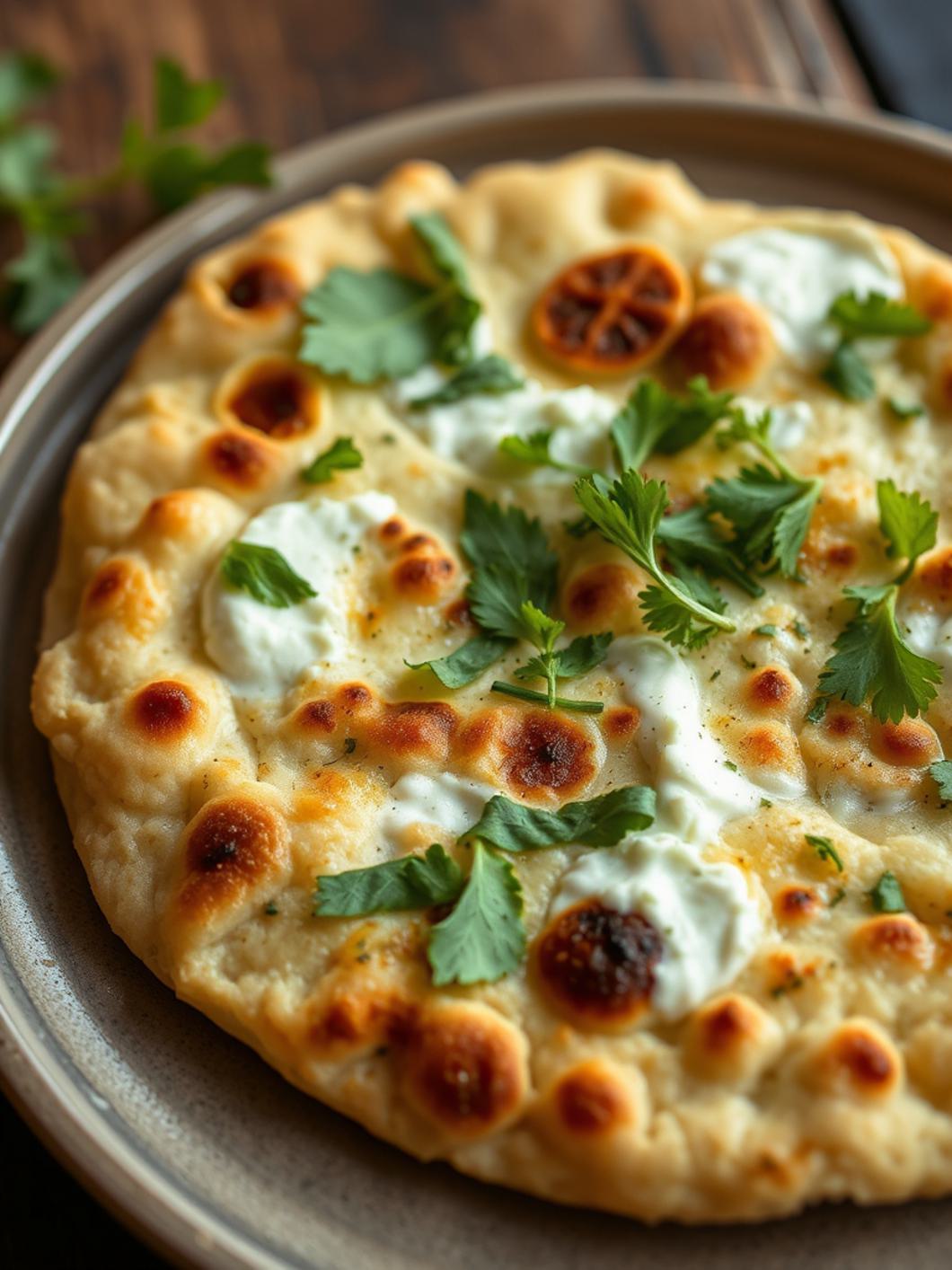 Serving suggestion for Cottage Cheese Flatbread