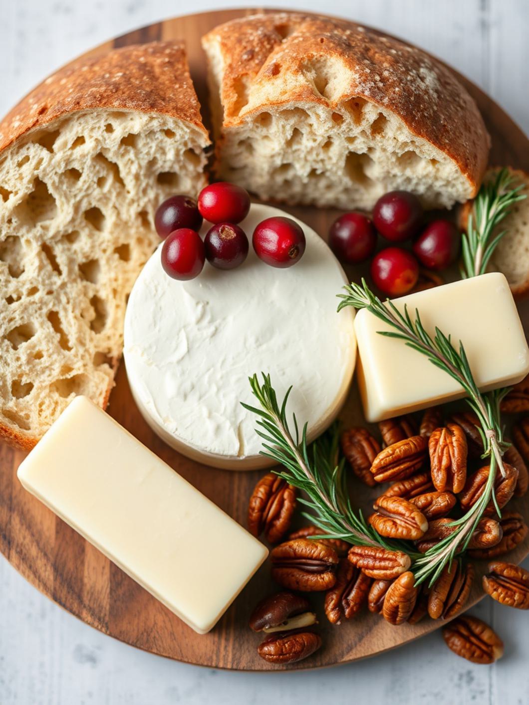 Ingredients for Cranberry Brie Pull-Apart Bread