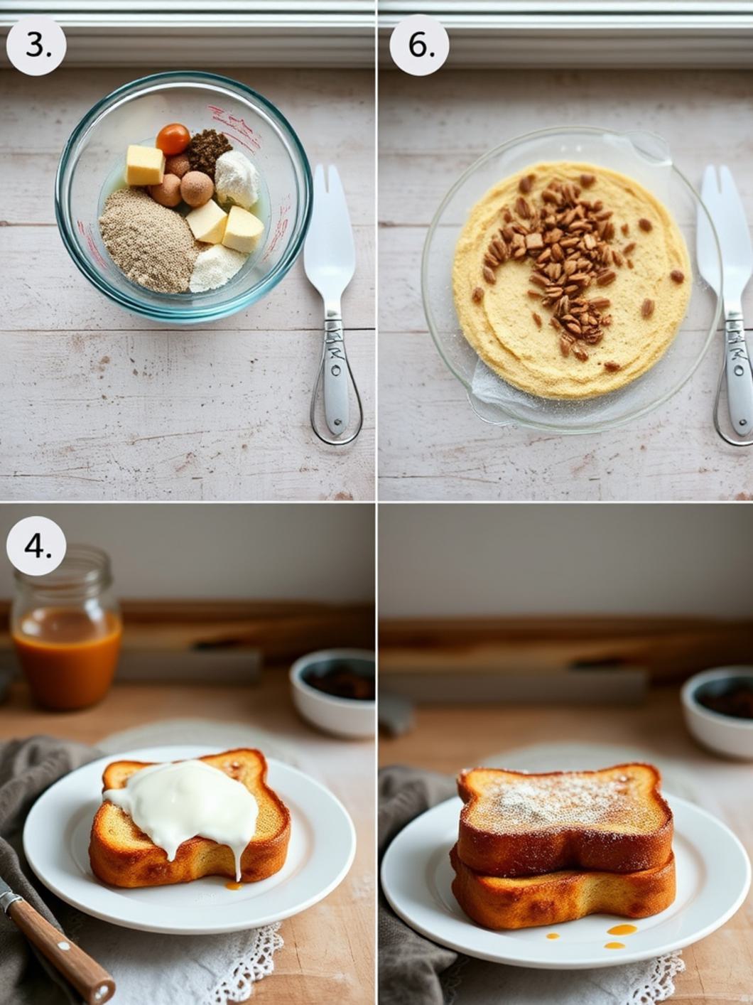 Step-by-Step preparation for French Toast Bake