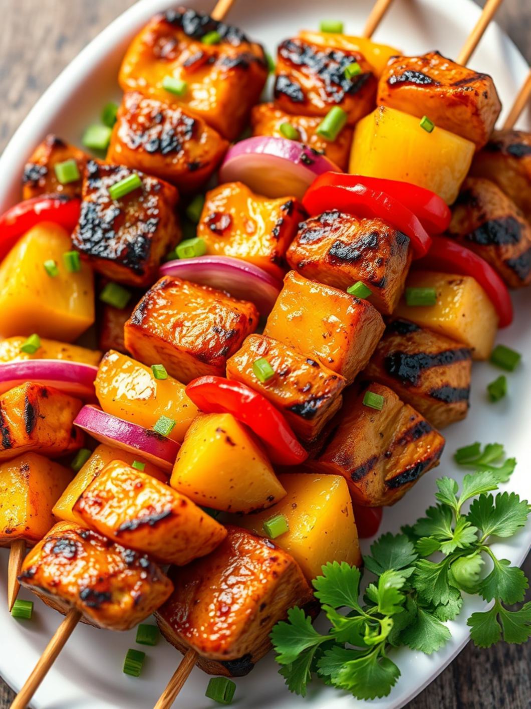 Hawaiian Chicken Kabobs