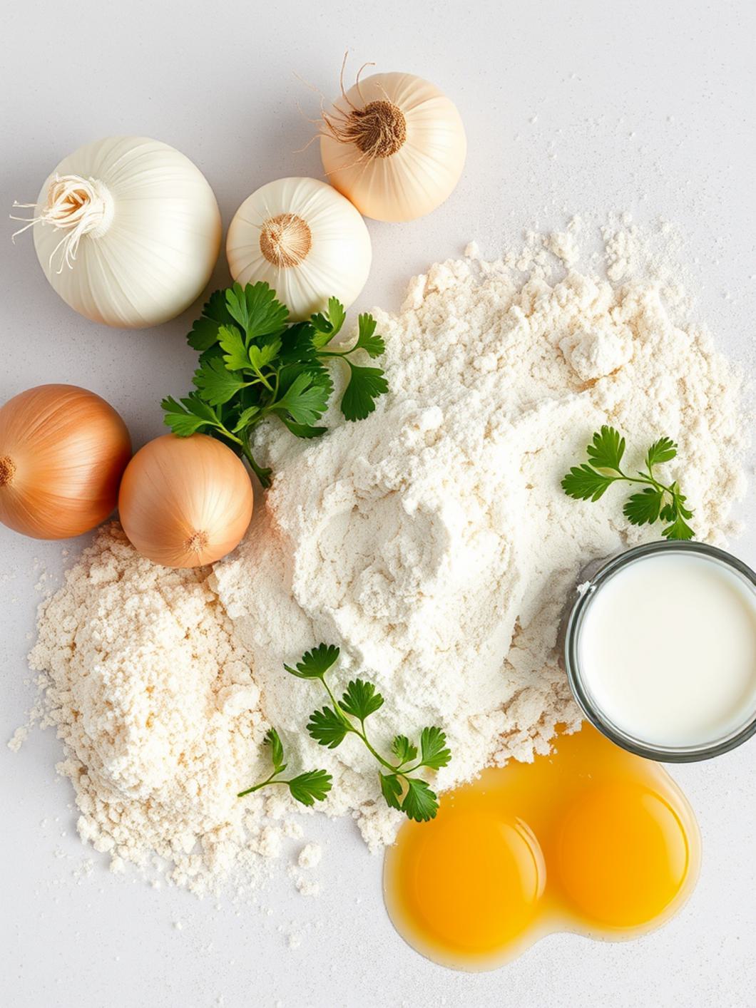 Ingredients for Onion Ring Chips