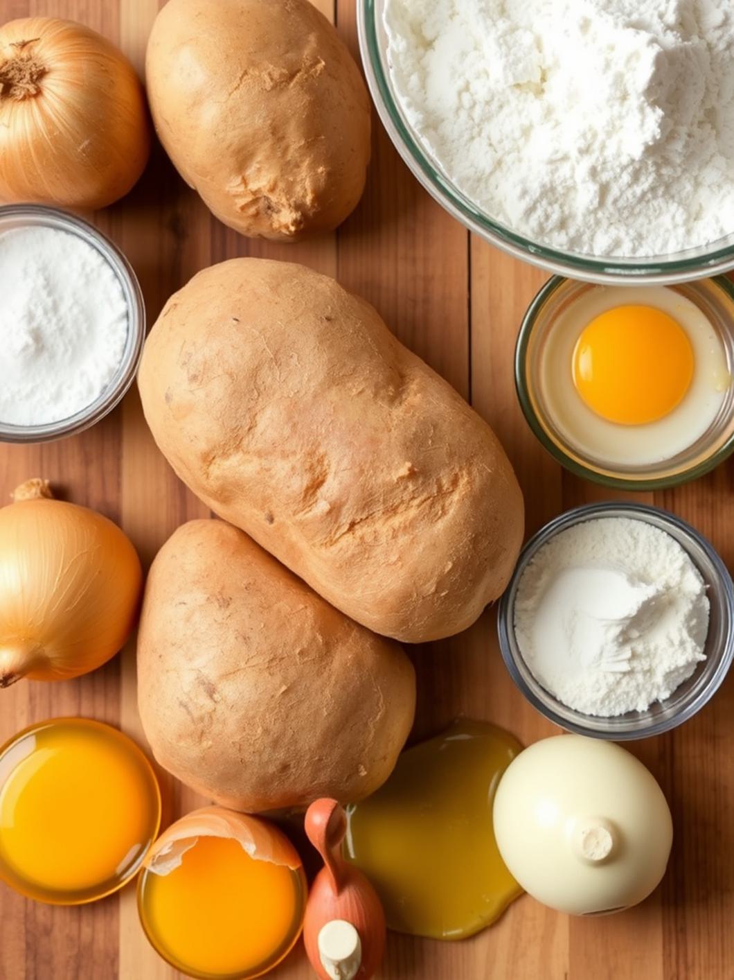 Ingredients for Perfect Potato Latkes