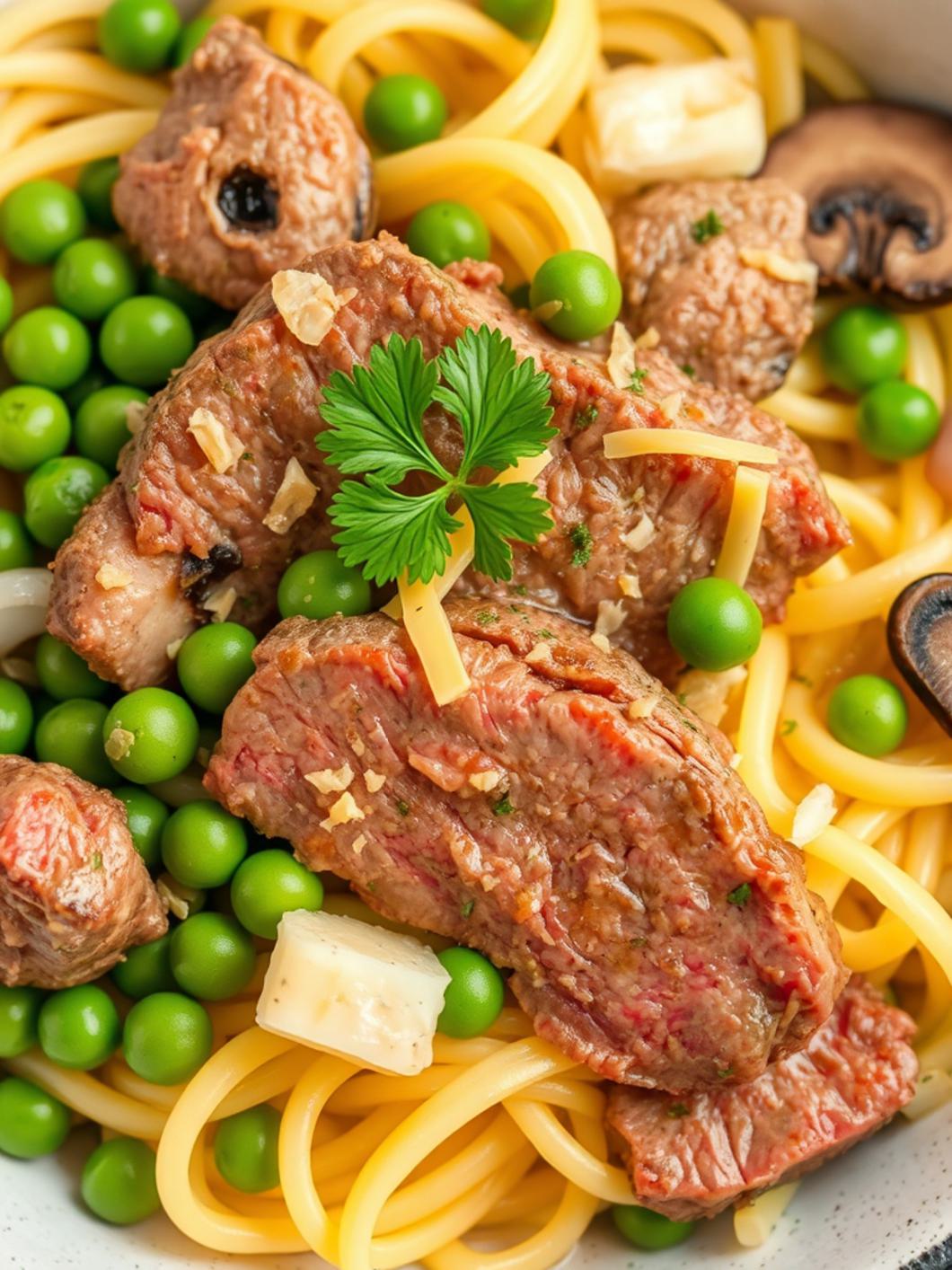 Ingredients for Roast Beef Noodle Casserole