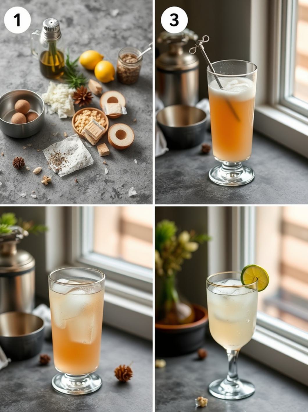 Step-by-Step preparation for Sleepy Girl Mocktail