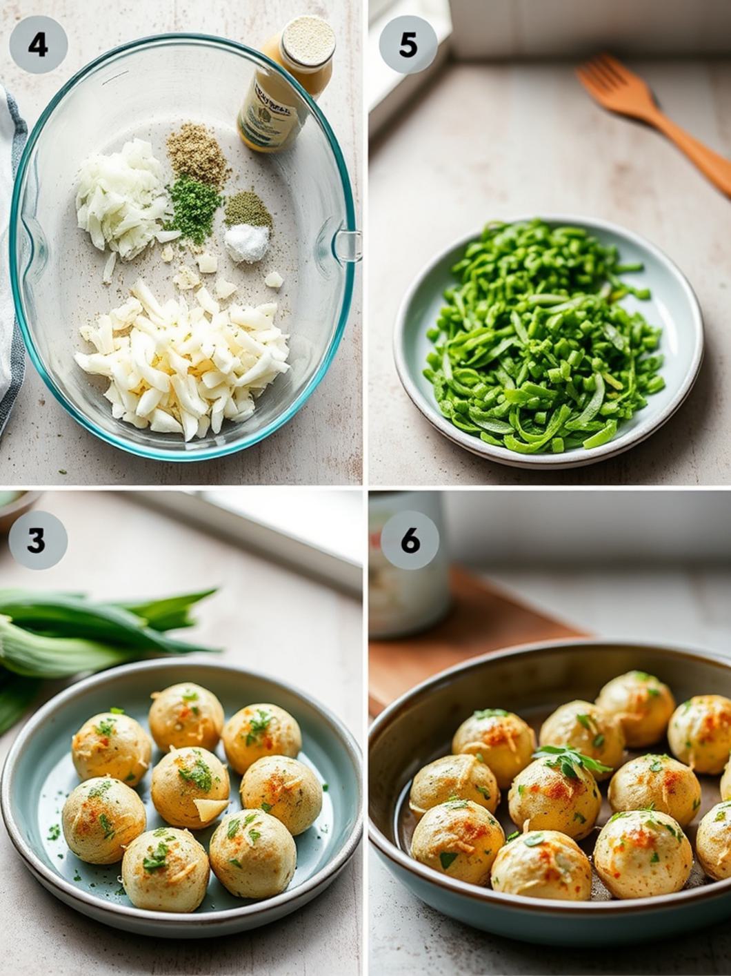 Step-by-Step preparation for Smashed Potatoes