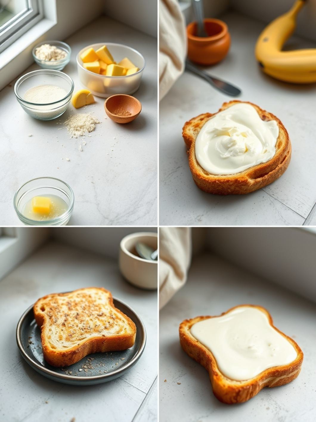 Step-by-Step preparation for Tropical Yogurt Custard Toast