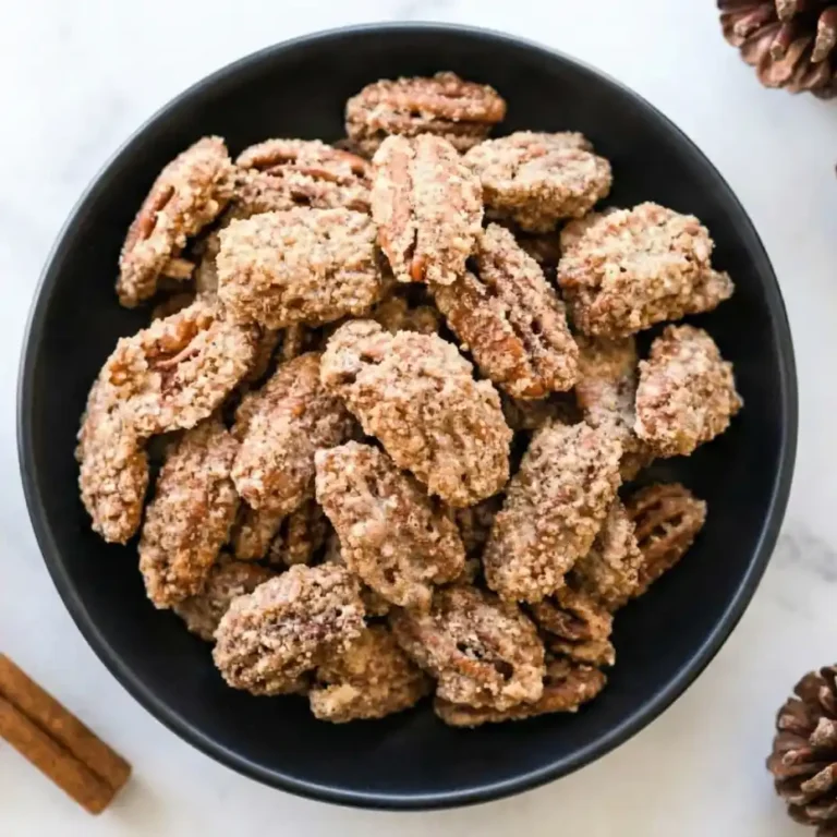 Cinnamon Sugar Candied Pecans