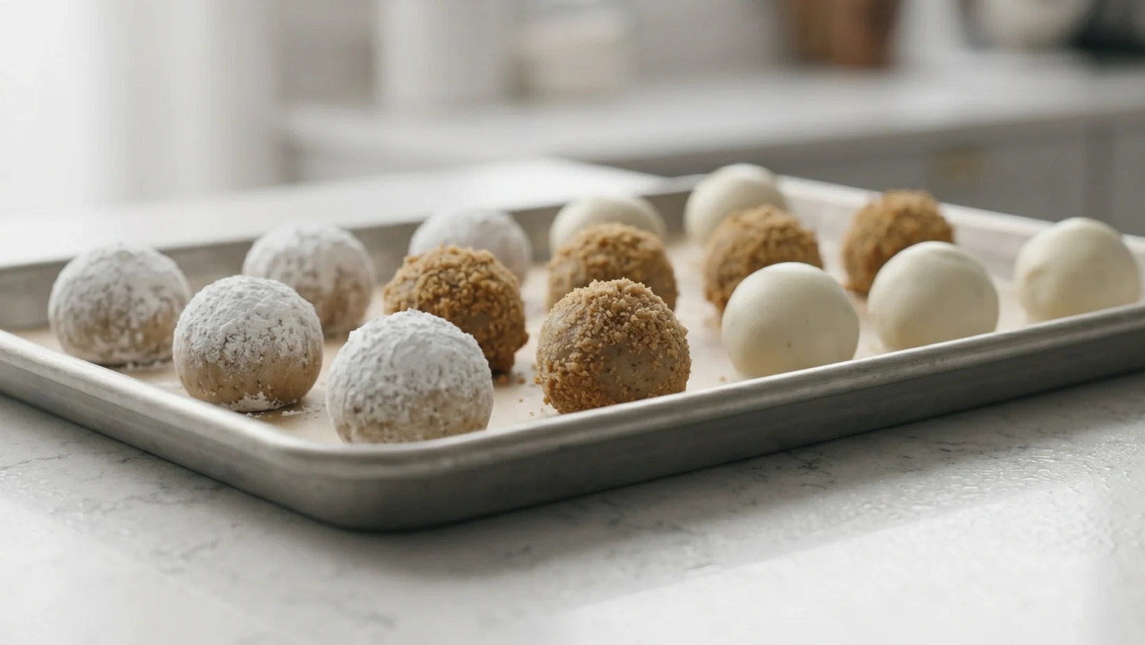 White Chocolate Gingerbread Truffles