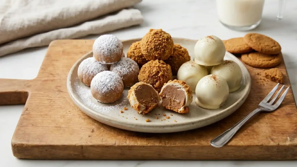 White Chocolate Gingerbread Truffles