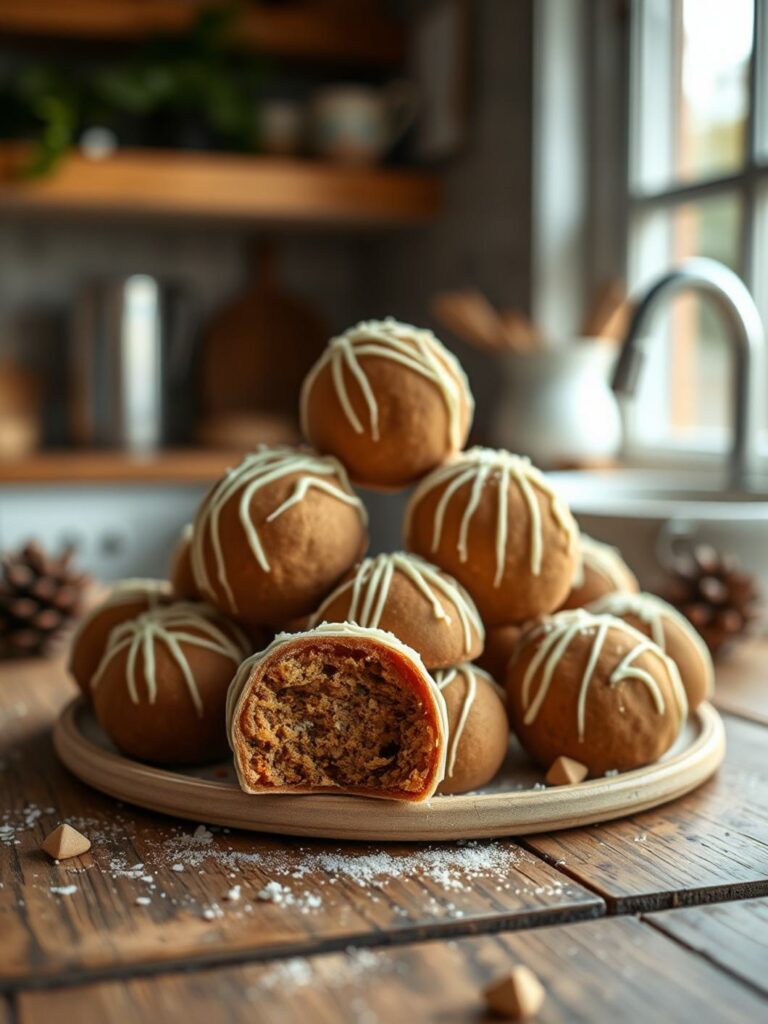 White Chocolate Gingerbread Truffles