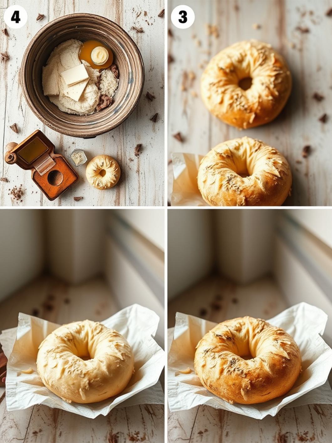 Step-by-Step preparation for Protein Bagels