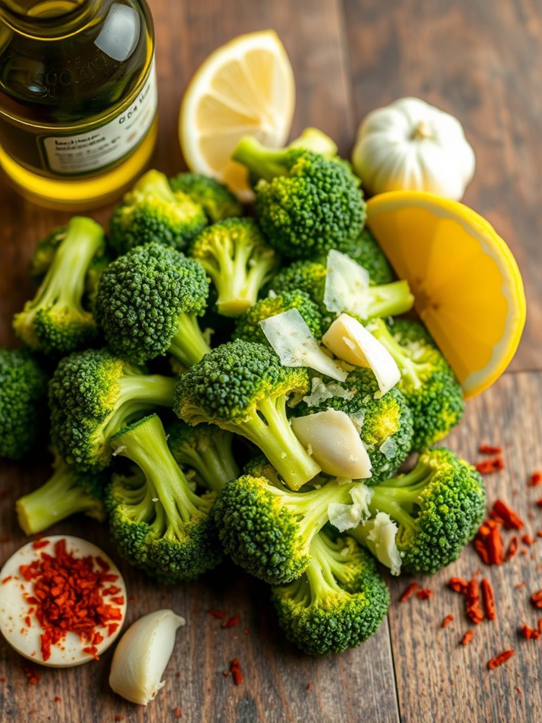 Ingredients for Air Fryer Broccoli