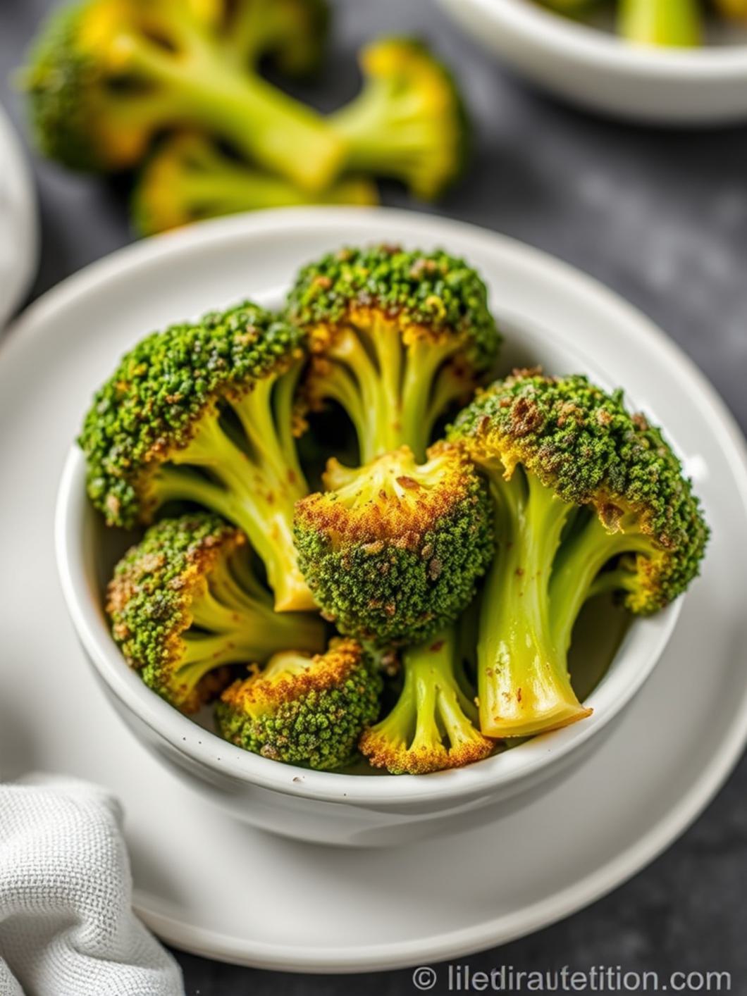 Serving suggestion for Air Fryer Broccoli