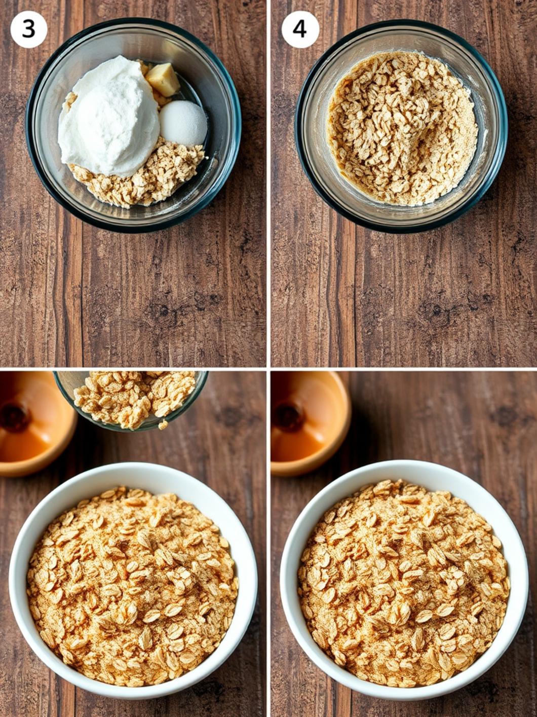 Step-by-Step preparation for Baked Oatmeal