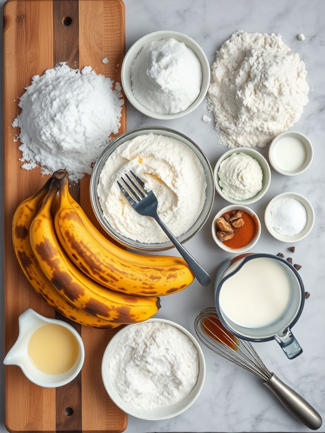 Ingredients for Banana Pancakes