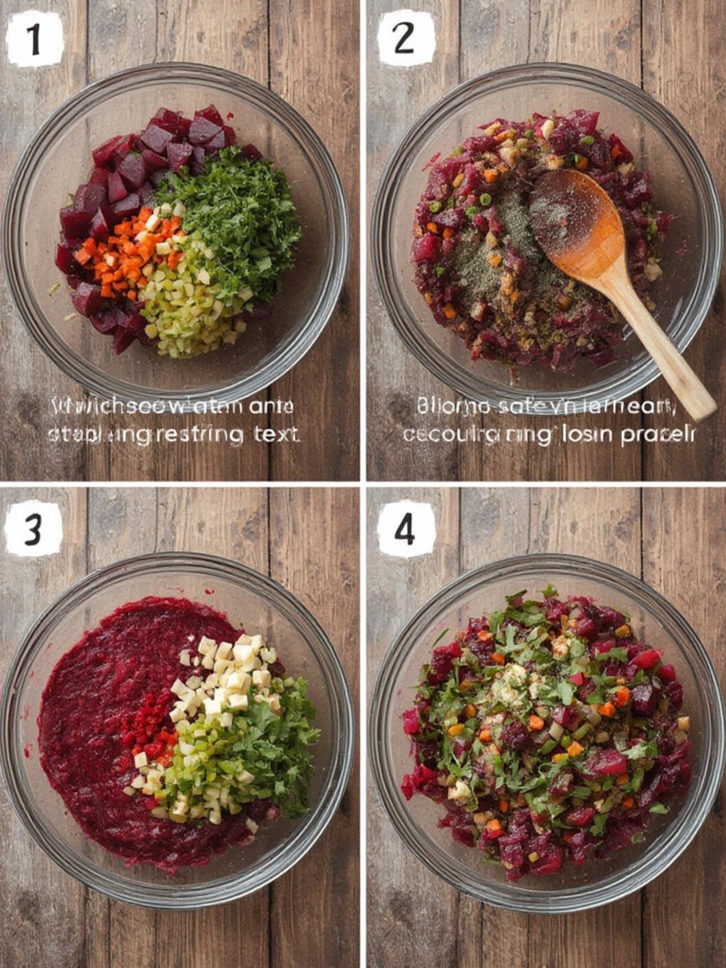 Step-by-Step preparation for Beet Salad