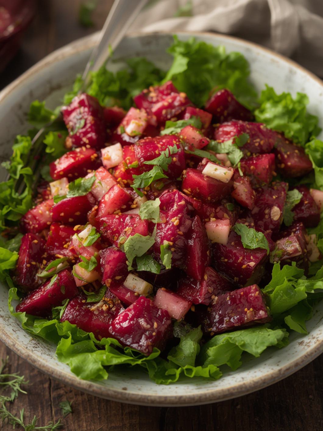 Serving suggestion for Beet Salad