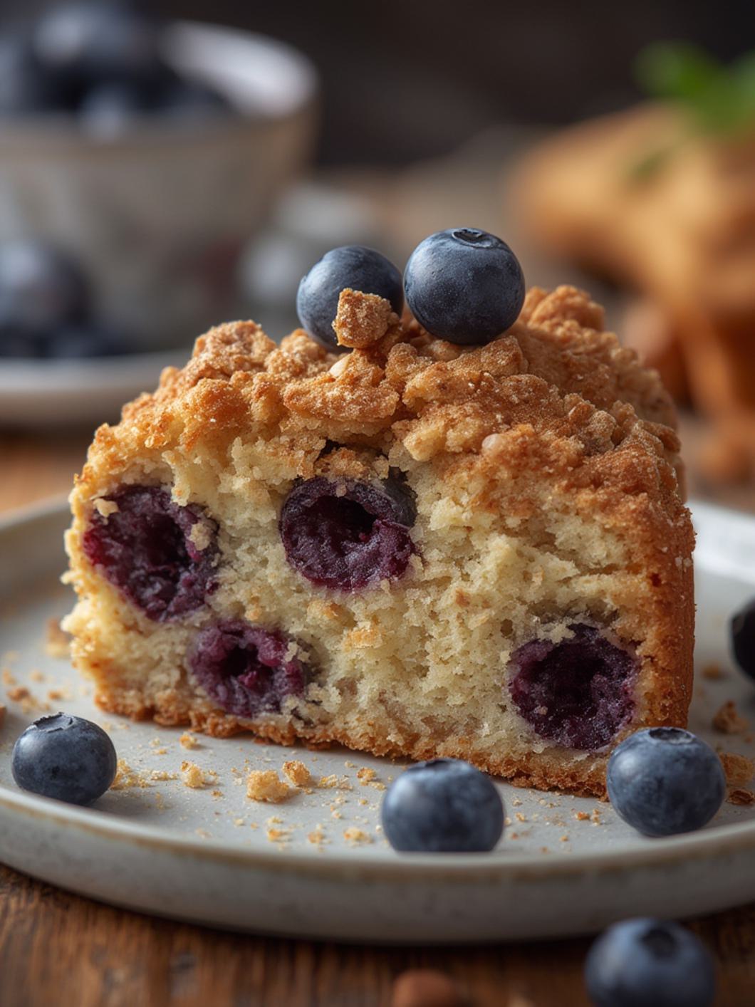 Blueberry Streusel Coffee Cake