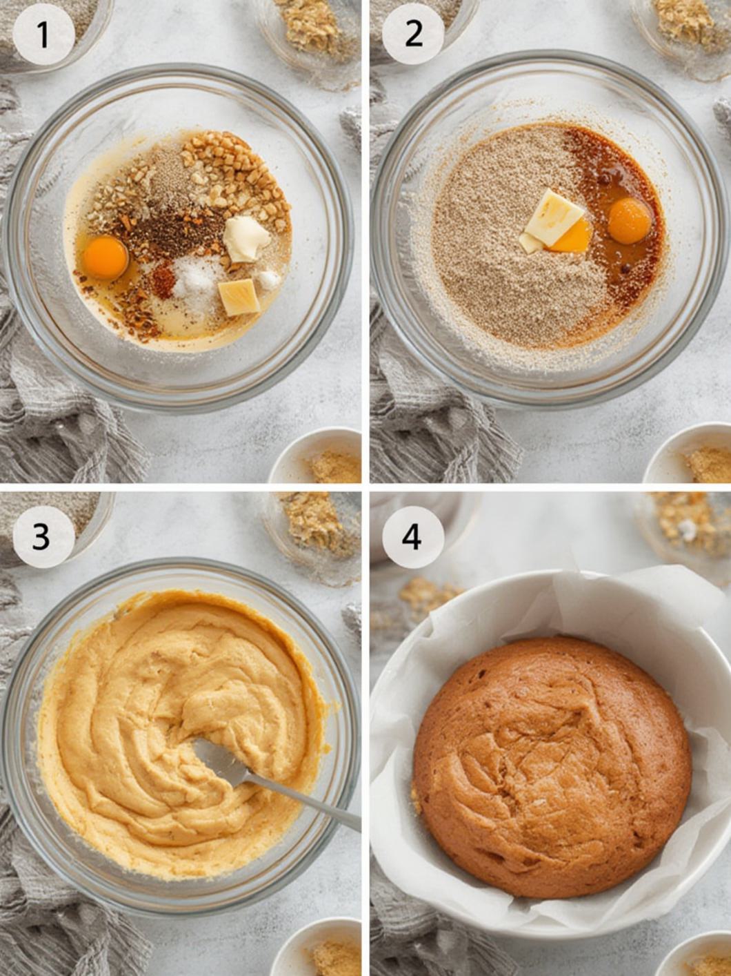 Step-by-Step preparation for Butterfinger Poke Cake