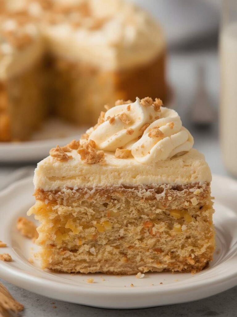 Butterfinger Poke Cake