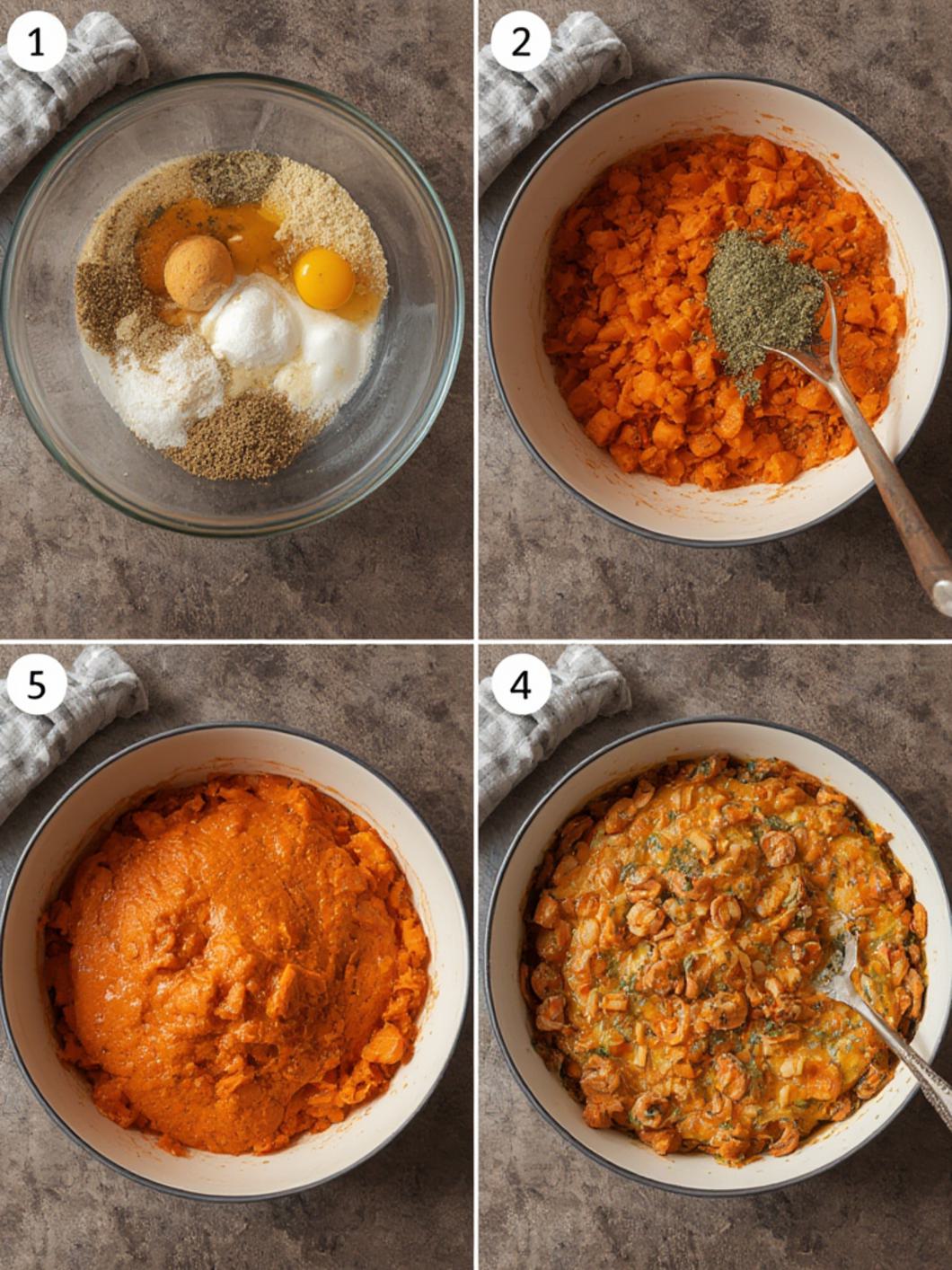 Step-by-Step preparation for Carrot Casserole