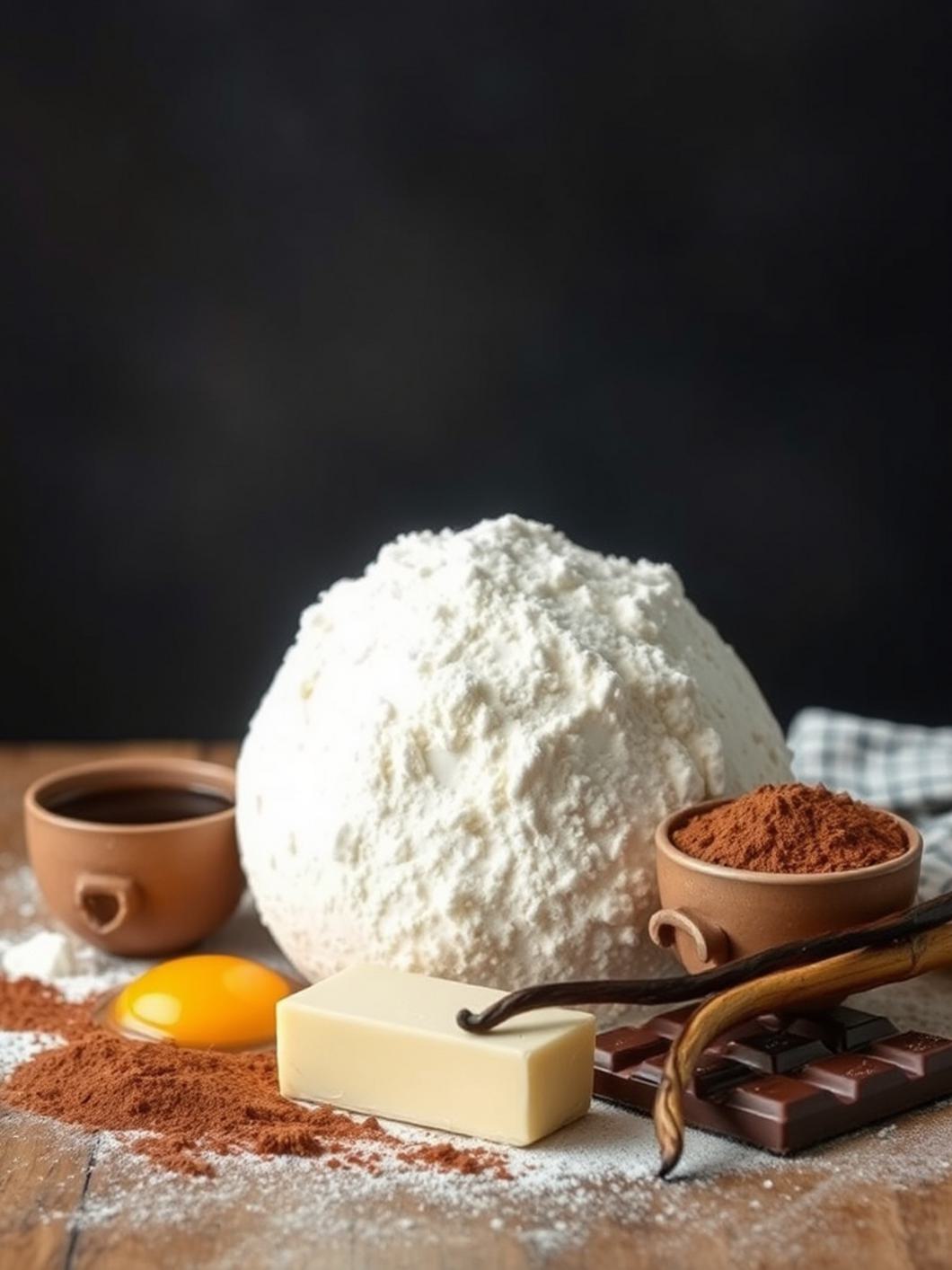 Ingredients for Chocolate Cupcakes