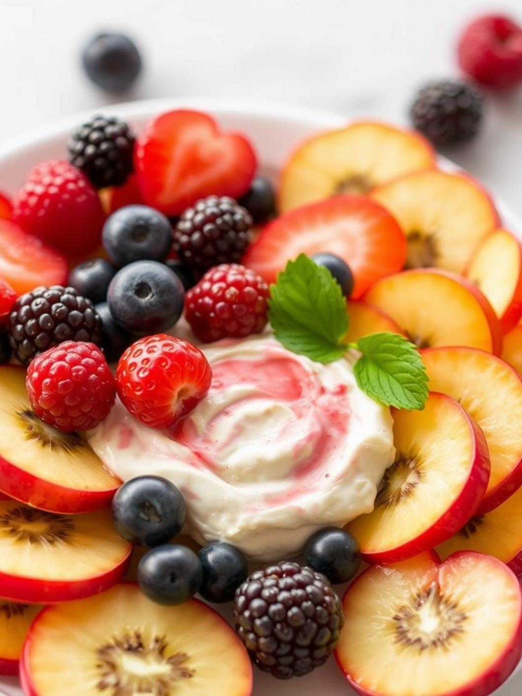 Serving suggestion for Cream Cheese Fruit Dip