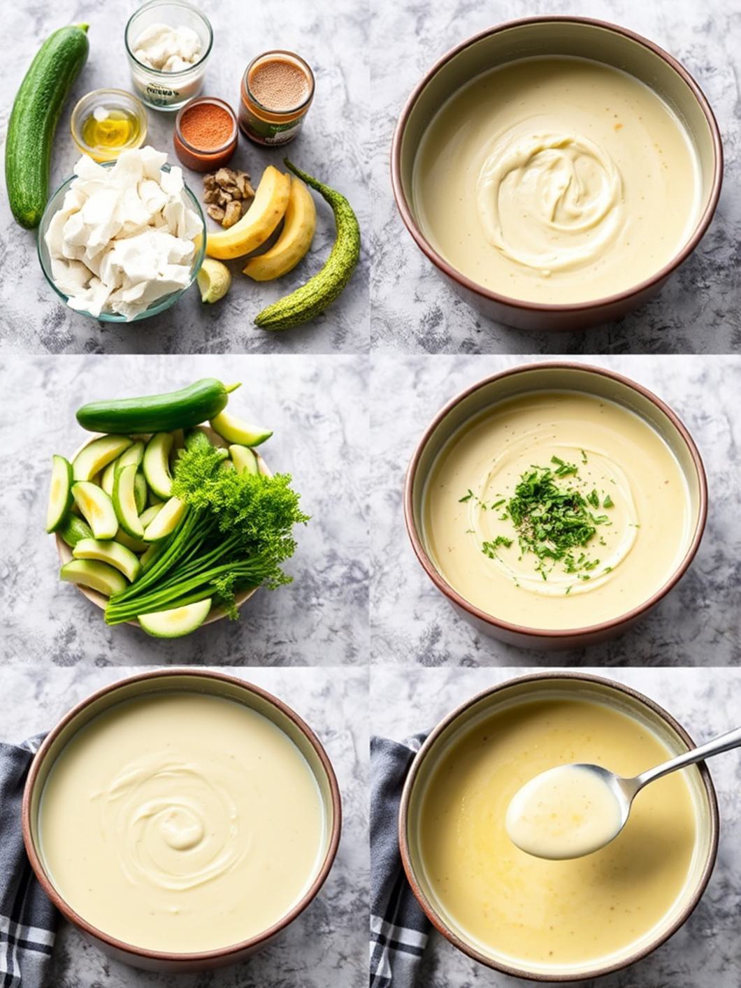Step-by-Step preparation for Dill Pickle Soup