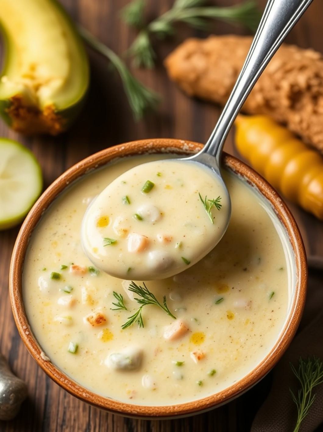 Creamy Dill Pickle Soup