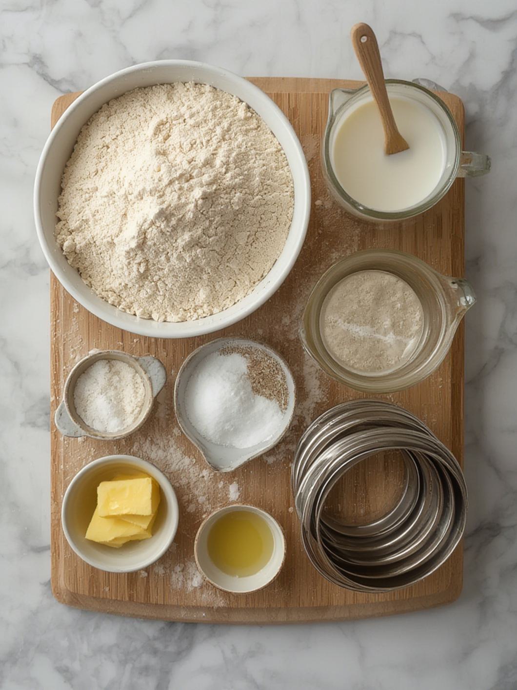 Ingredients for Crumpets