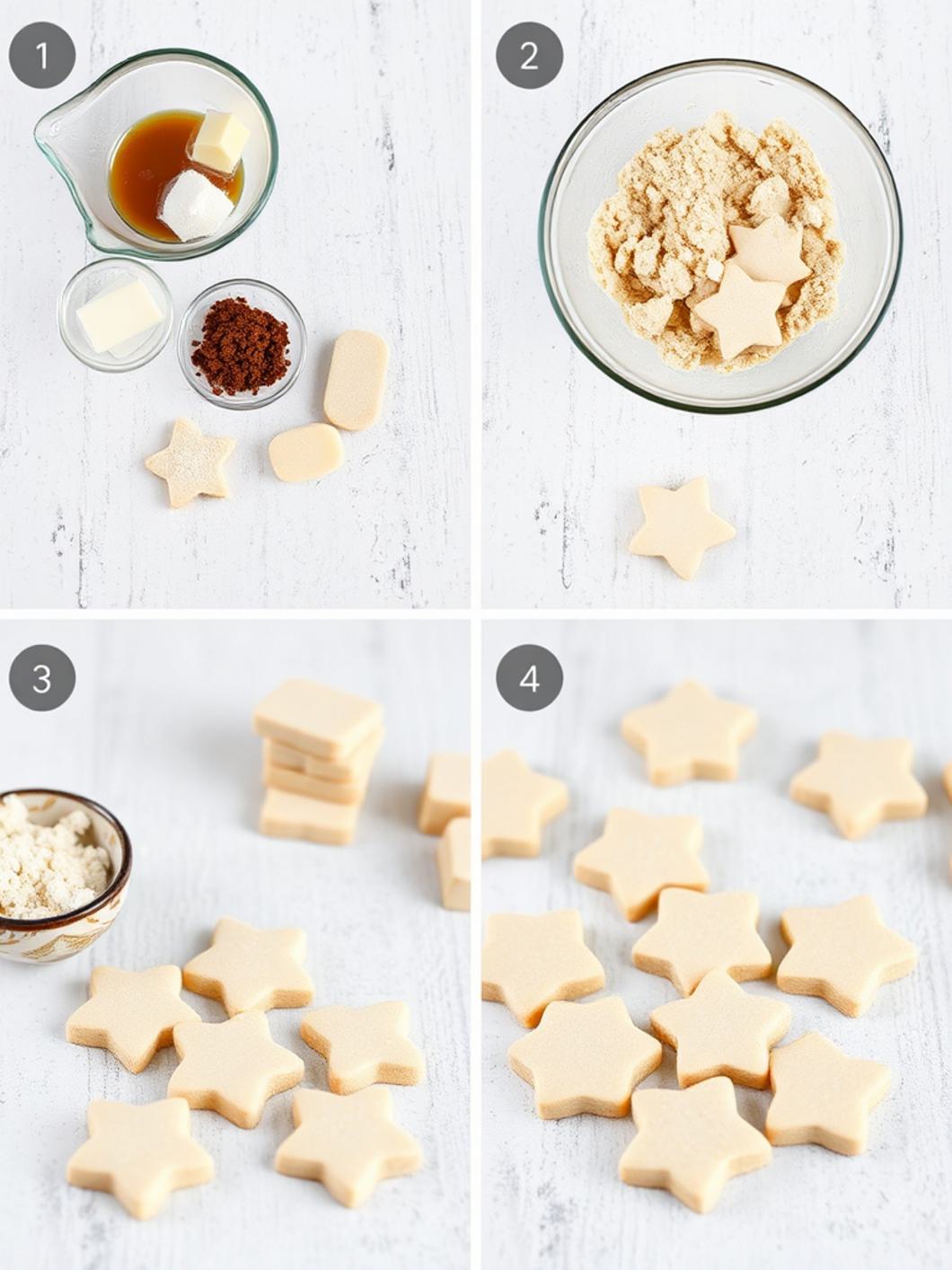 Step-by-Step preparation for Cut-Out Sugar Cookies