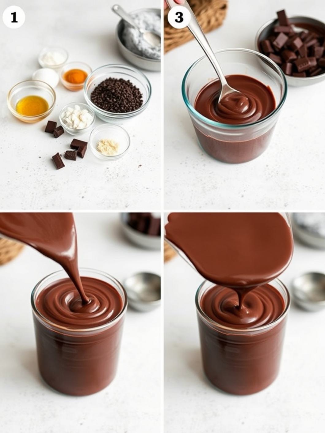 Step-by-Step preparation for Dark Chocolate Mousse