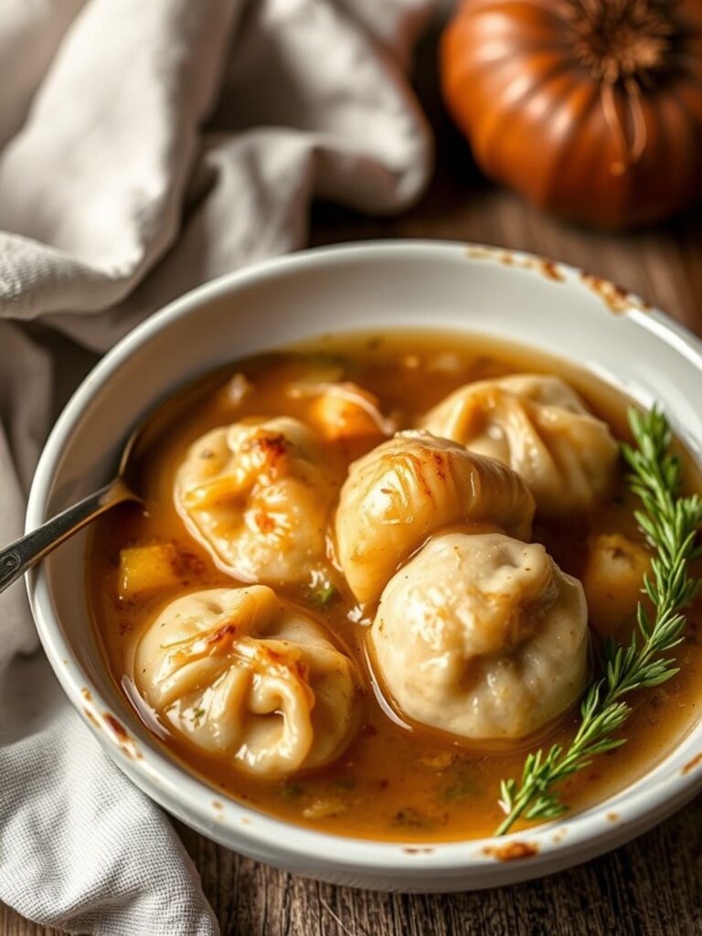 French Onion Soup Dumplings