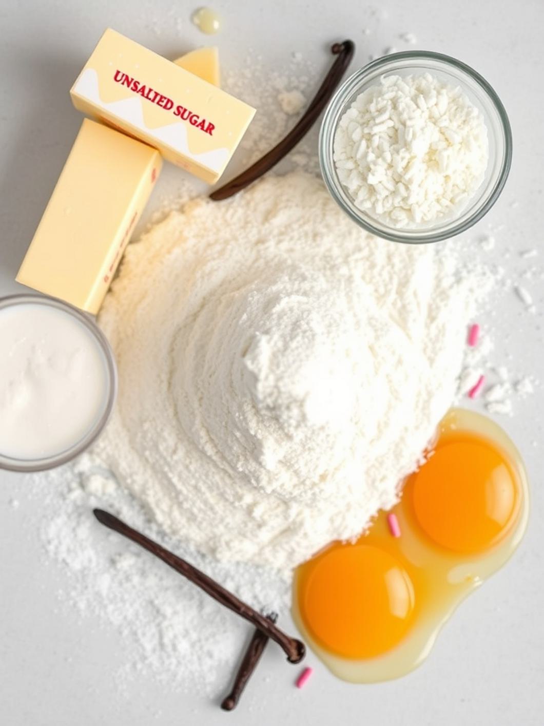 Ingredients for Frosted Sugar Cookie Bars