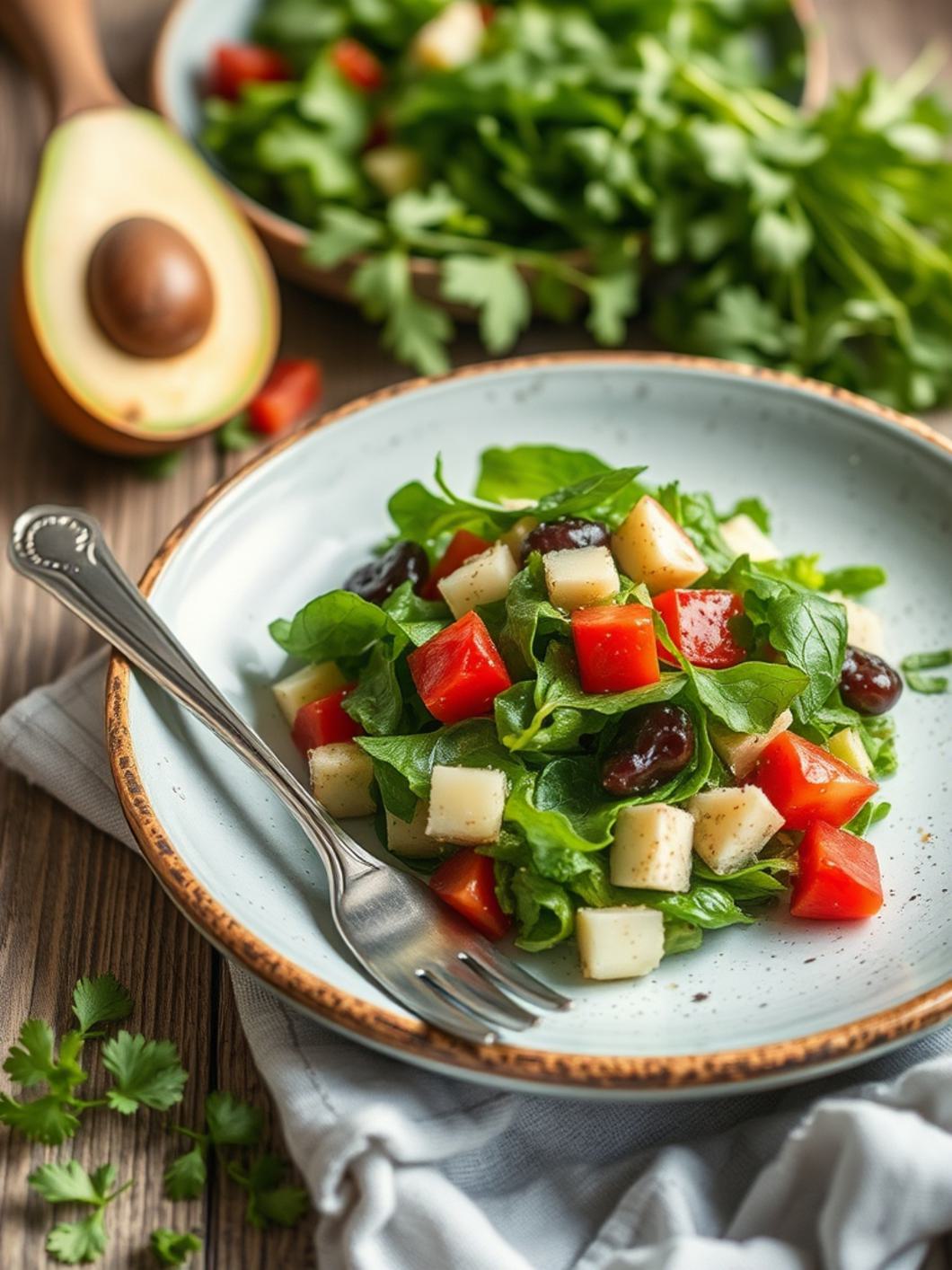 Serving suggestion for Green Goddess Salad