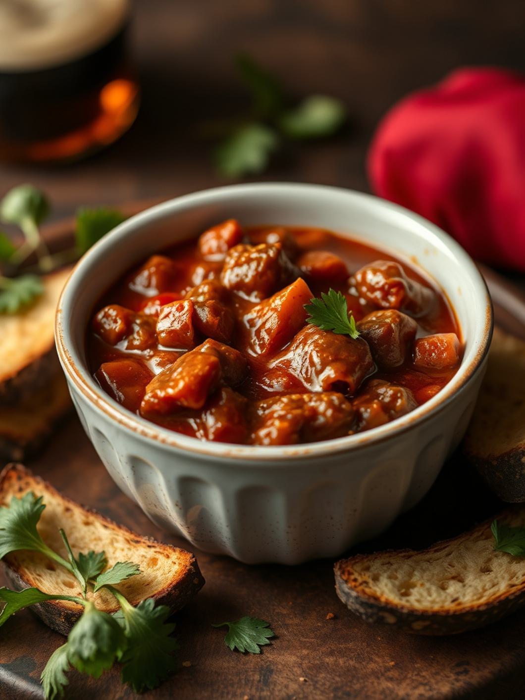 Serving suggestion for Guinness Chili