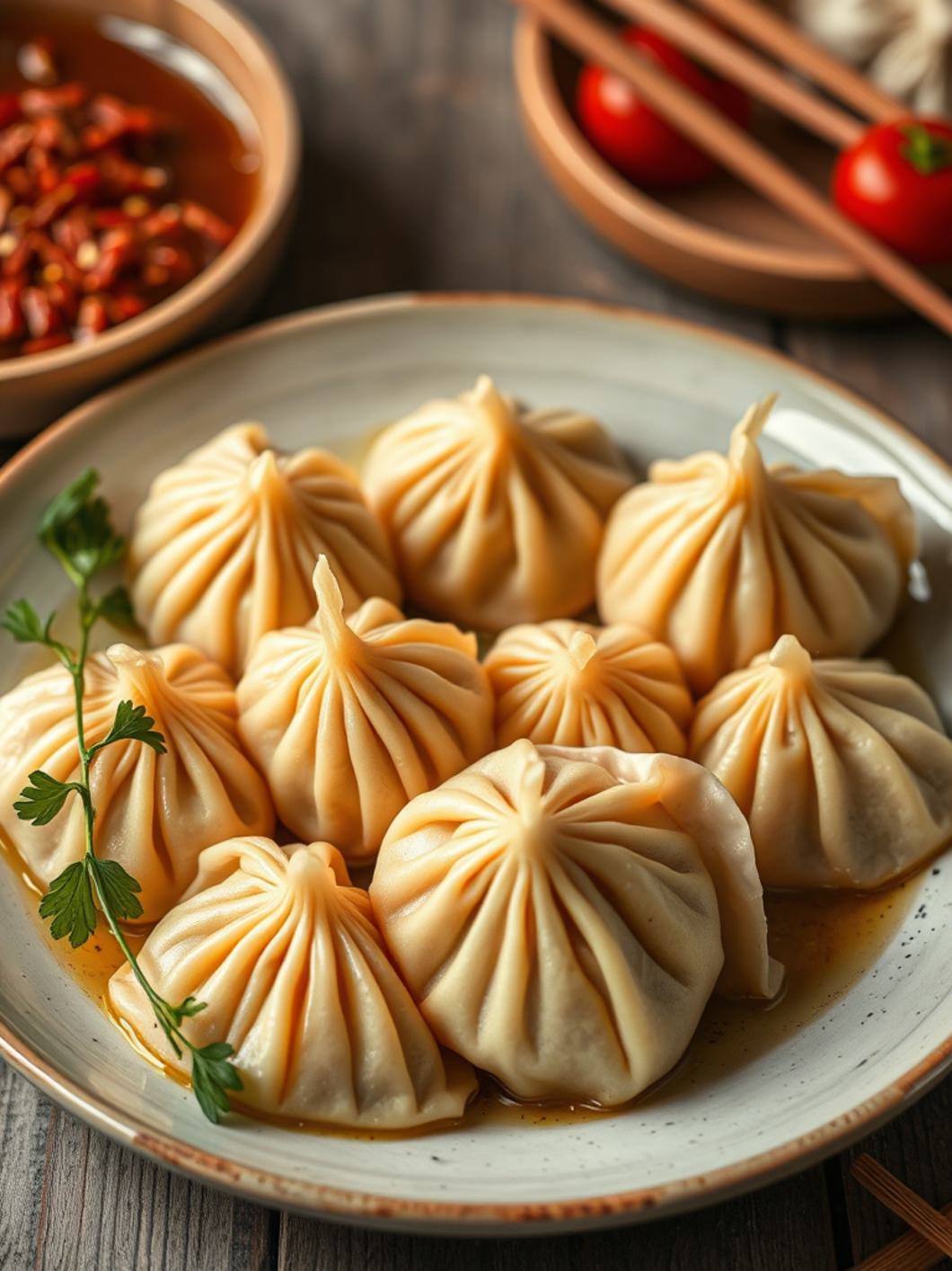 Serving suggestion for Lunar New Year Dumplings