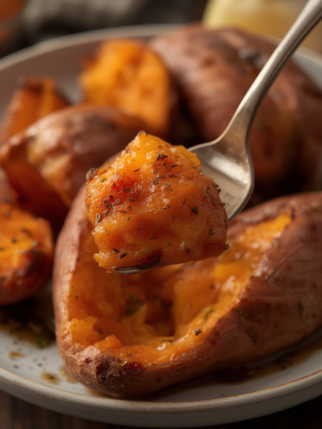 Serving suggestion for Melting Sweet Potatoes