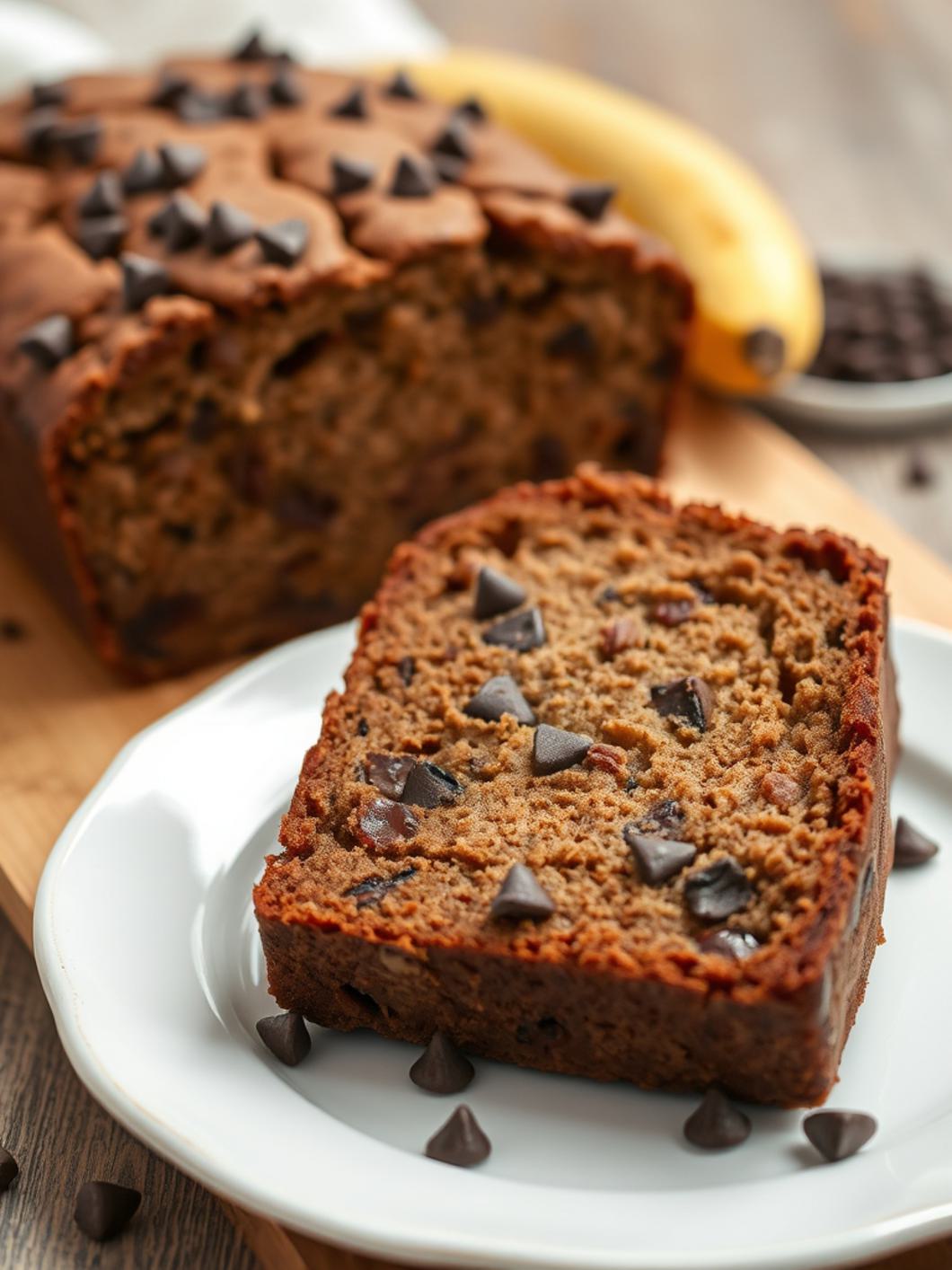Serving suggestion for Mocha Chip Banana Bread