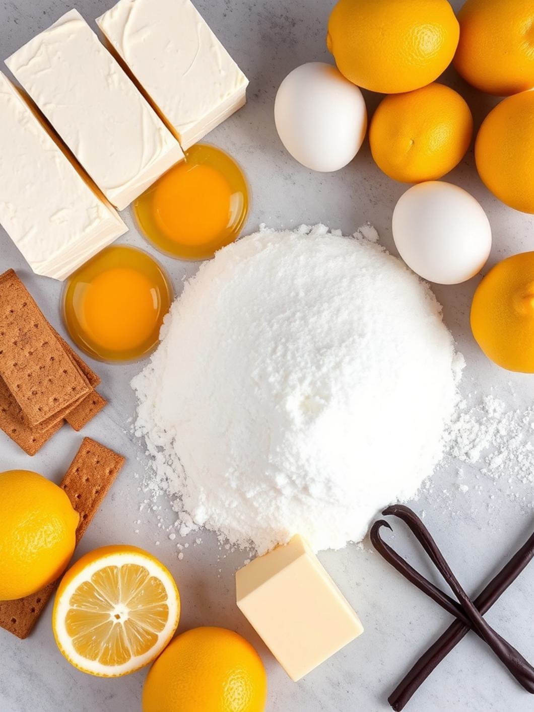 Ingredients for New York Cheesecake