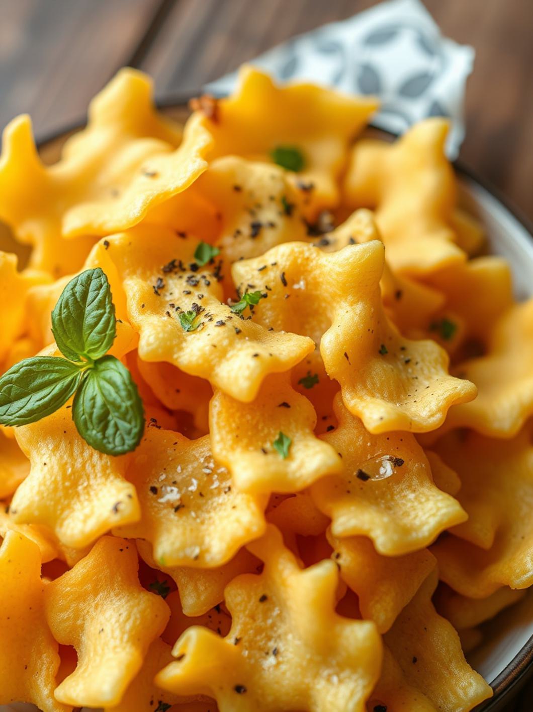 Serving suggestion for Pasta Chips