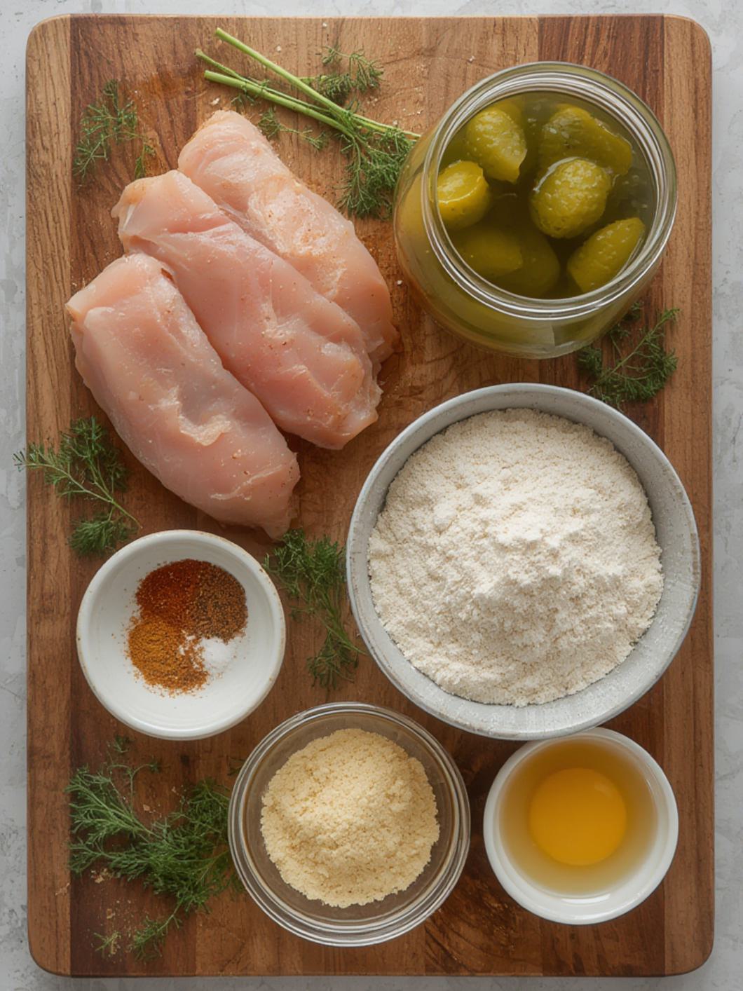 Ingredients for Pickle Chicken