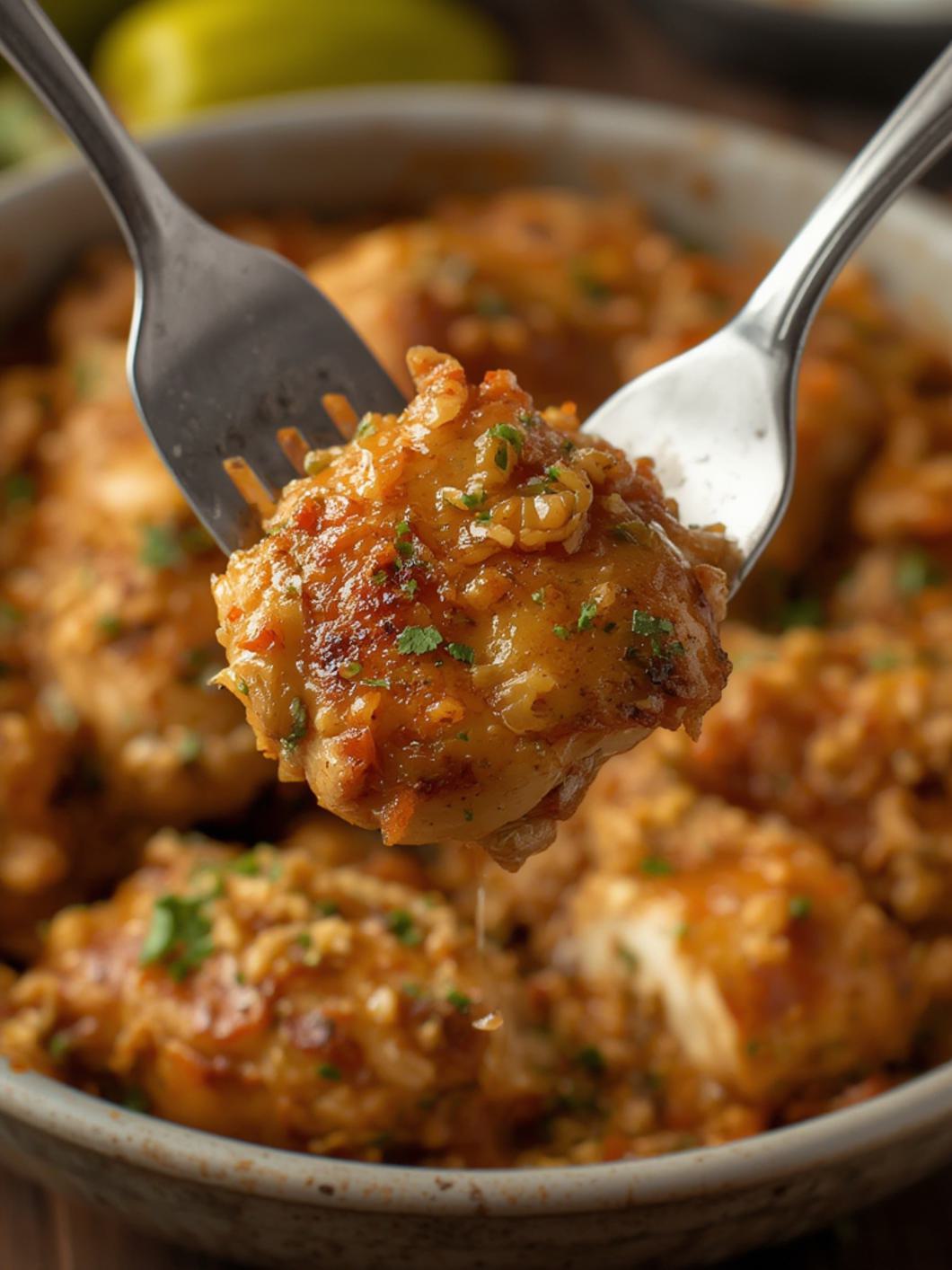 Serving suggestion for Pickle Chicken