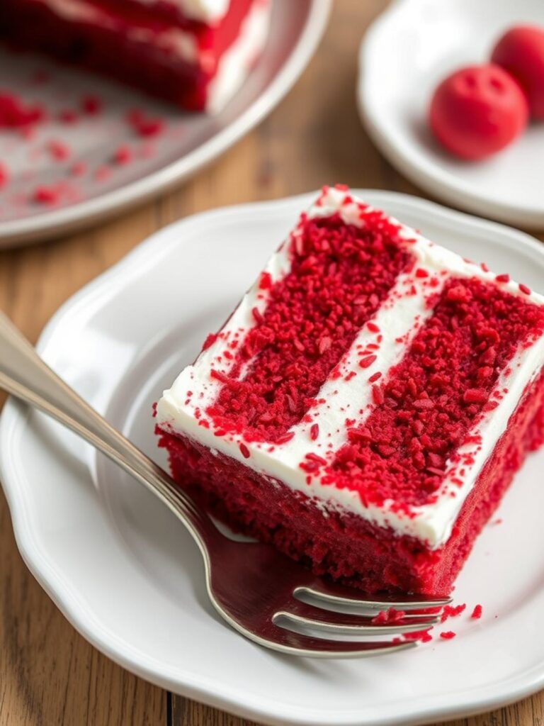 Red Velvet Poke Cake