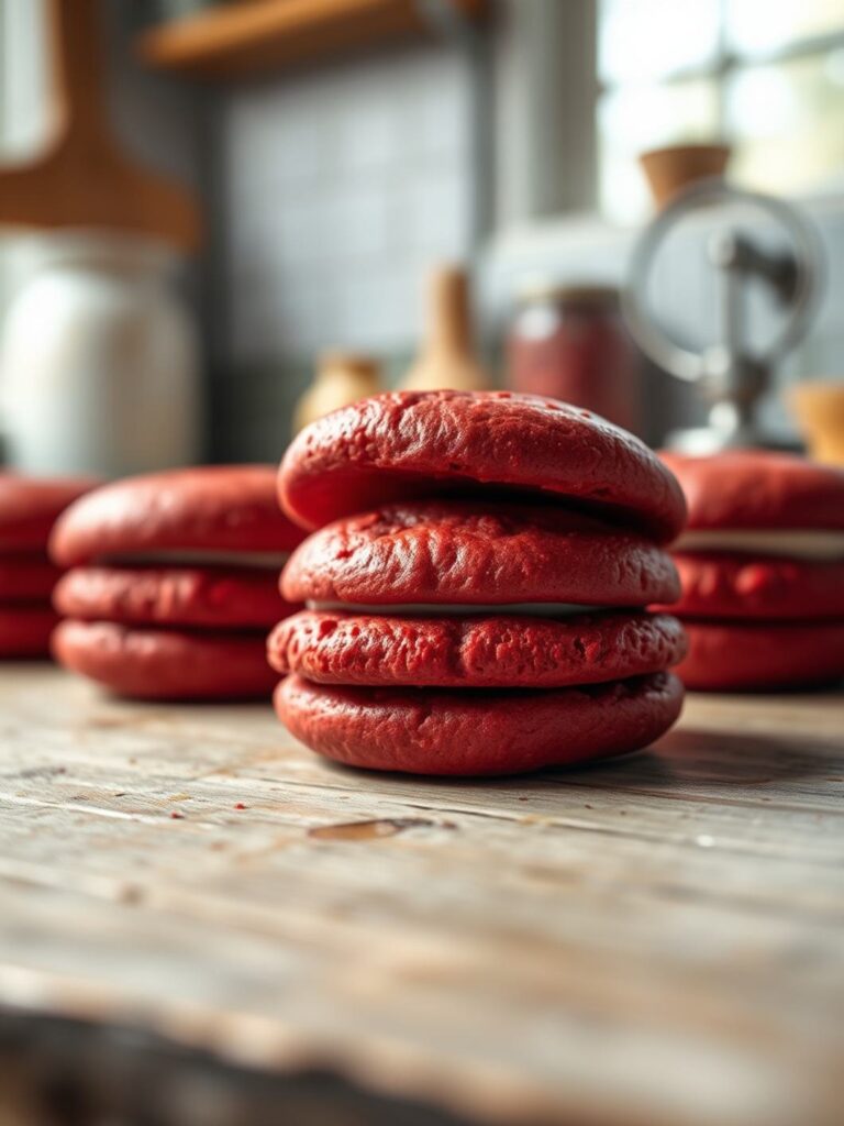 Red Velvet Whoopie Pies