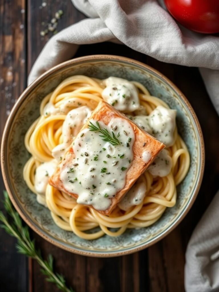 Salmon Alfredo