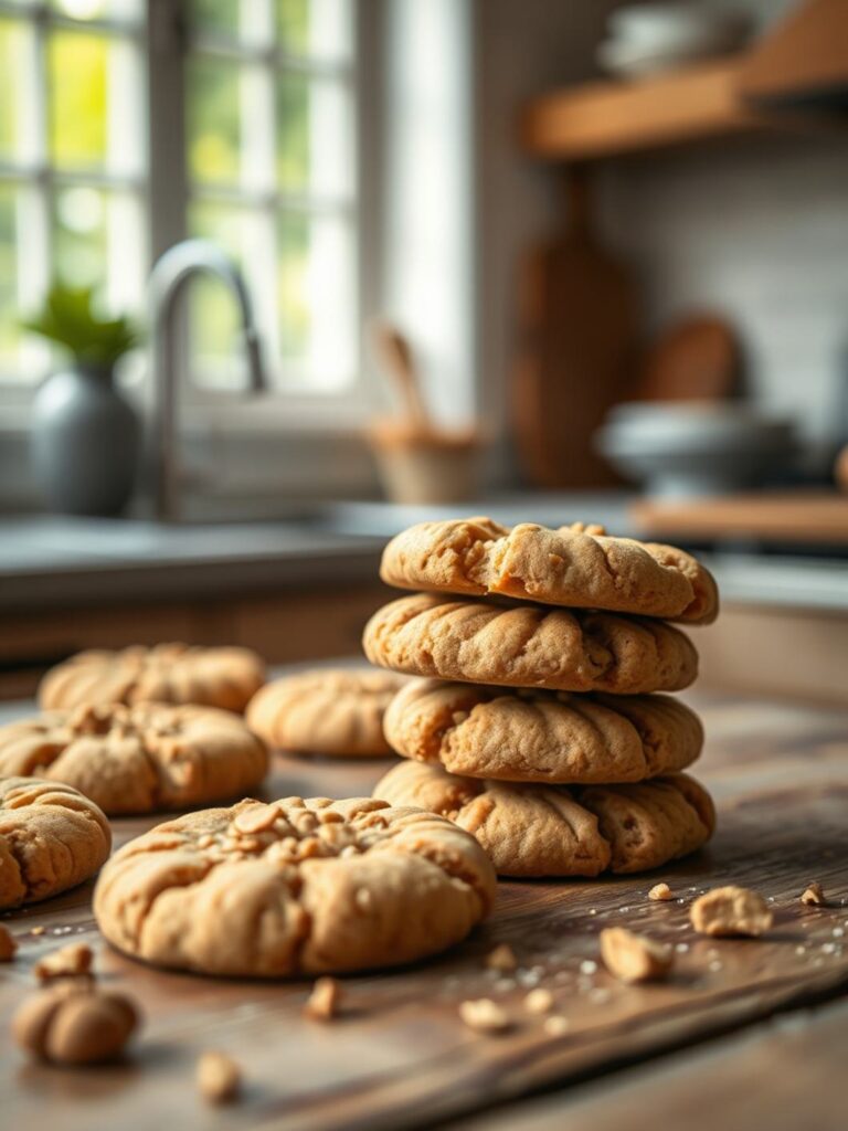 Salted Peanut Butter Cookies